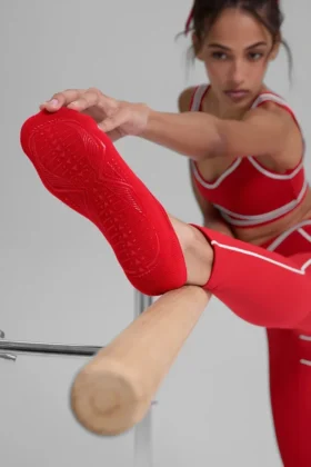Pivot Barre-strumpor för damer – Bright Red
