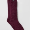 Plush Lush-strumpor för dam – vinröd