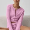 Pointelle-tröja Be Mine Cardigan – Candy Heart Pink