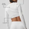 Pointelle-tröja Be Mine Cardigan – halvgenomskinlig vit
