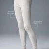 Pointelle-tröja och High-Waist-Be Mine-leggings – ljusgrå melerad
