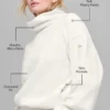 Polar Fleece Hazy-tröja – Elfenben