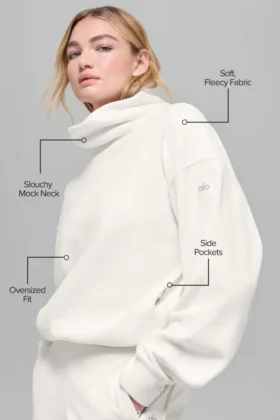 Polar Fleece Hazy-tröja – Elfenben
