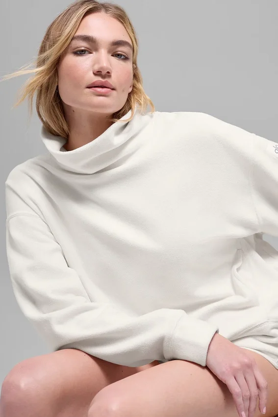 Polar Fleece Hazy-tröja – Elfenben