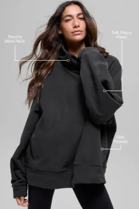 Polar Fleece Hazy Tröja – Svart