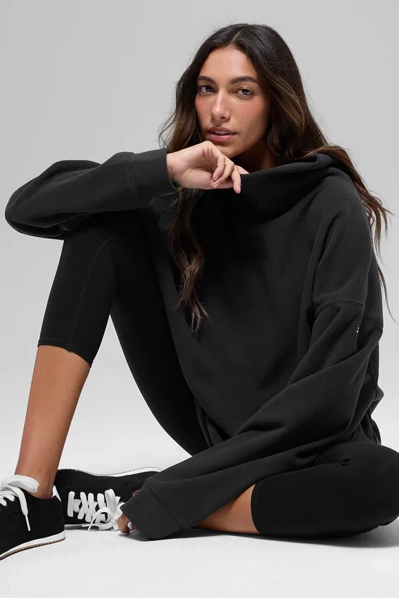 Polar Fleece Hazy Tröja – Svart