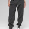 Polar Fleece High-Waist Retreat Jogger – mörk melerad grå