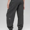 Polar Fleece High-Waist Retreat Jogger – mörk melerad grå