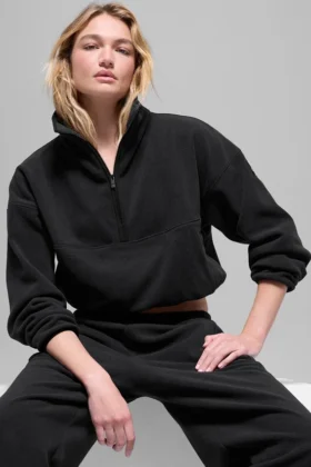 Polar Fleece Retreat Cover up – Svart