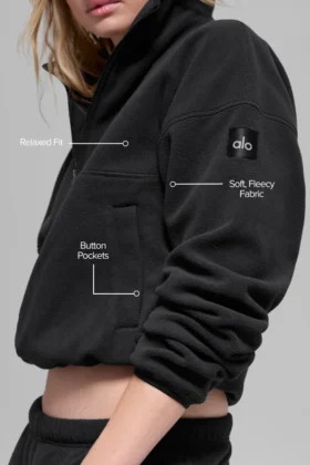Polar Fleece Retreat Cover up – Svart