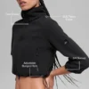 Polar Fleece Retreat kort jacka – svart