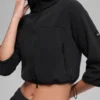 Polar Fleece Retreat kort jacka – svart