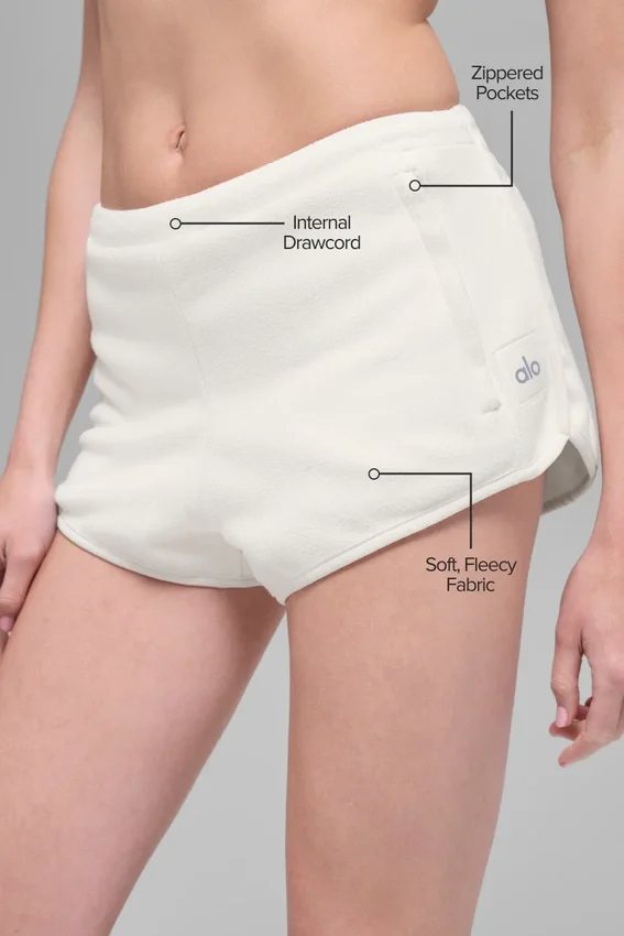 Polar Fleece Retreat Shorts – Ivory