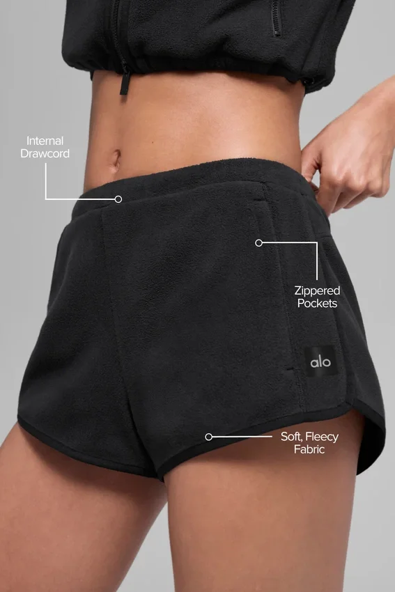 Polar Fleece Retreat Shorts – Svart