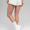 Polar Fleece Retreat Shorts – vit melerad grå