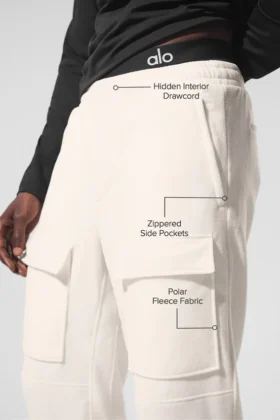 Polar Fleece Ridge Cargo-byxor – Elfenben