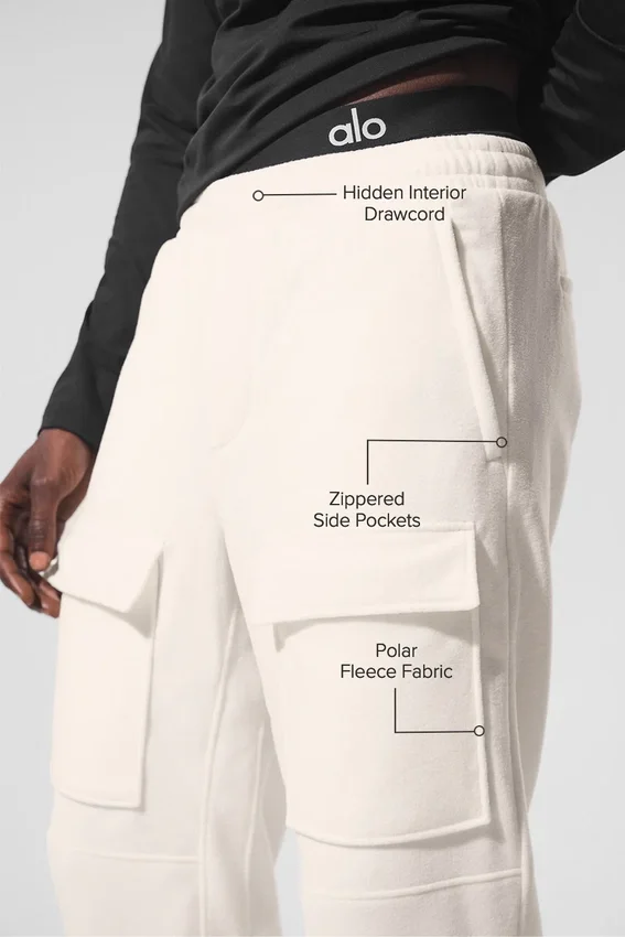 Polar Fleece Ridge Cargo-byxor – Elfenben