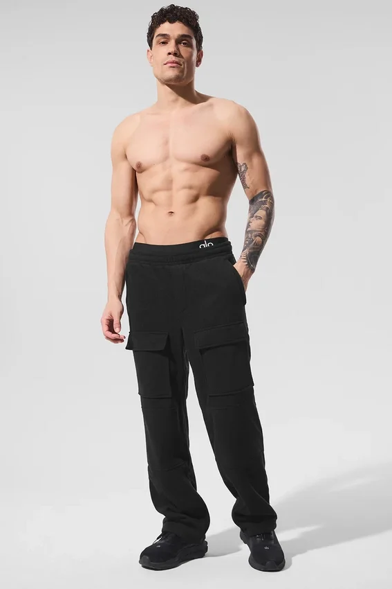 Polar Fleece Ridge-cargobyxor – Svart