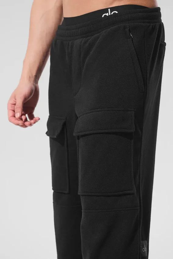 Polar Fleece Ridge-cargobyxor – Svart