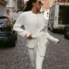 Polar Fleece Take Note-jacka – elfenben