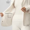 Polar Fleece Take Note-jacka – elfenben