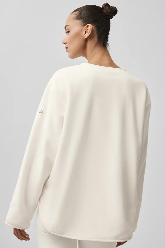 Polar Fleece Take Note-jacka – elfenben