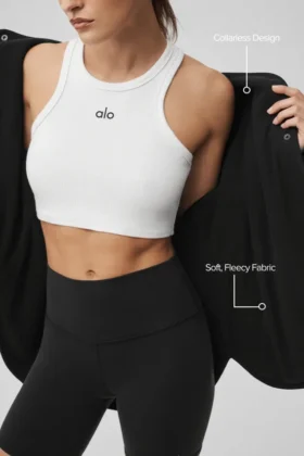 Polar Fleece Take Note-jacka – Svart