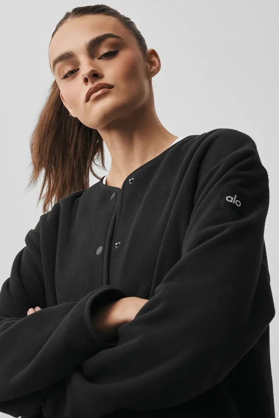 Polar Fleece Take Note-jacka – Svart