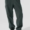 Polar Fleece Wintry Mix-byxor – kolgrön