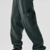Polar Fleece Wintry Mix-byxor – kolgrön
