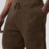 Öppenstickade shorts – Espresso