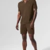 Öppenstickade shorts – Espresso