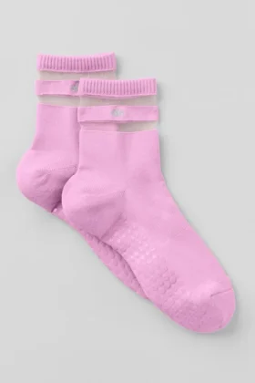 Pulse Grip-strumpor för dam – Candy Heart Pink