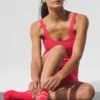 Pulse Grip-strumpor för dam – Candy Red