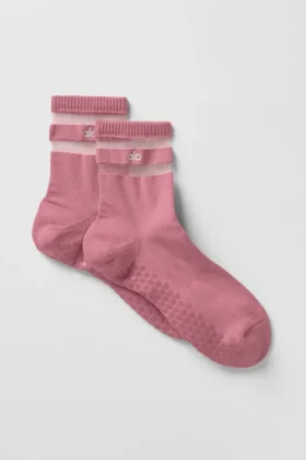 Pulse Grip-strumpor för dam – Pink Wild Rose