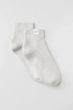 Quarter Crew Street Strumpor – White Heather