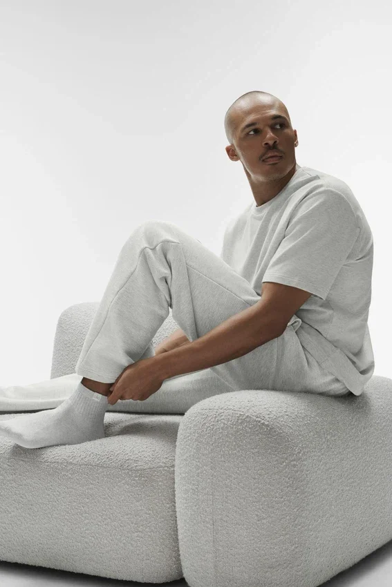 Quarter Crew Street Strumpor – White Heather