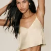 Radiance-linnen i sidenblandning – Sandy Beige