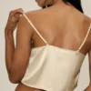 Radiance-linnen i sidenblandning – Sandy Beige