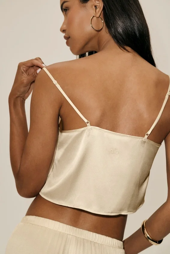 Radiance-linnen i sidenblandning – Sandy Beige