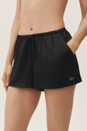 Radiance-shorts i silkesblandning – svart