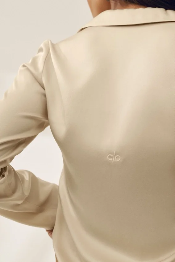 Radiance-tröja med långärmta design – sandbeige