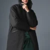 Rain or Shine Puffer Long Coat – Svart