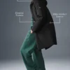 Rain or Shine Puffer Long Coat – Svart