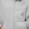 Renown Heavy Weight Full Zip Huvtröja – Athletic Heather Grey