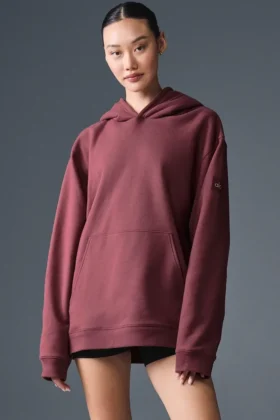 Renown Heavy Weight Huvtröja – Burgundy Truffle