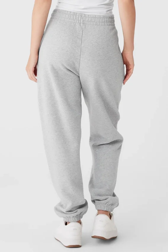 Renown Heavy Weight-mjukisbyxor med uppvikt benslut – Athletic Heather Grey