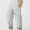 Renown Heavy Weight-mjukisbyxor med uppvikt benslut – Athletic Heather Grey
