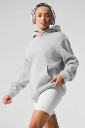 Renown tjock huvtröja – Athletic Heather Grey