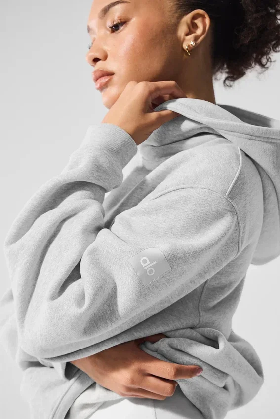 Renown tjock huvtröja – Athletic Heather Grey